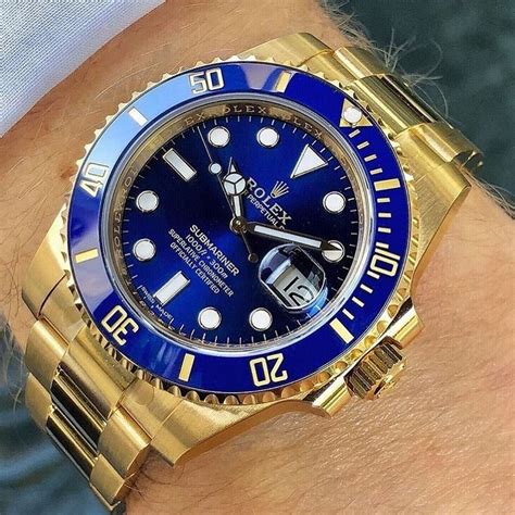 rolex submariner azul e dourado|rolex submariner depth.